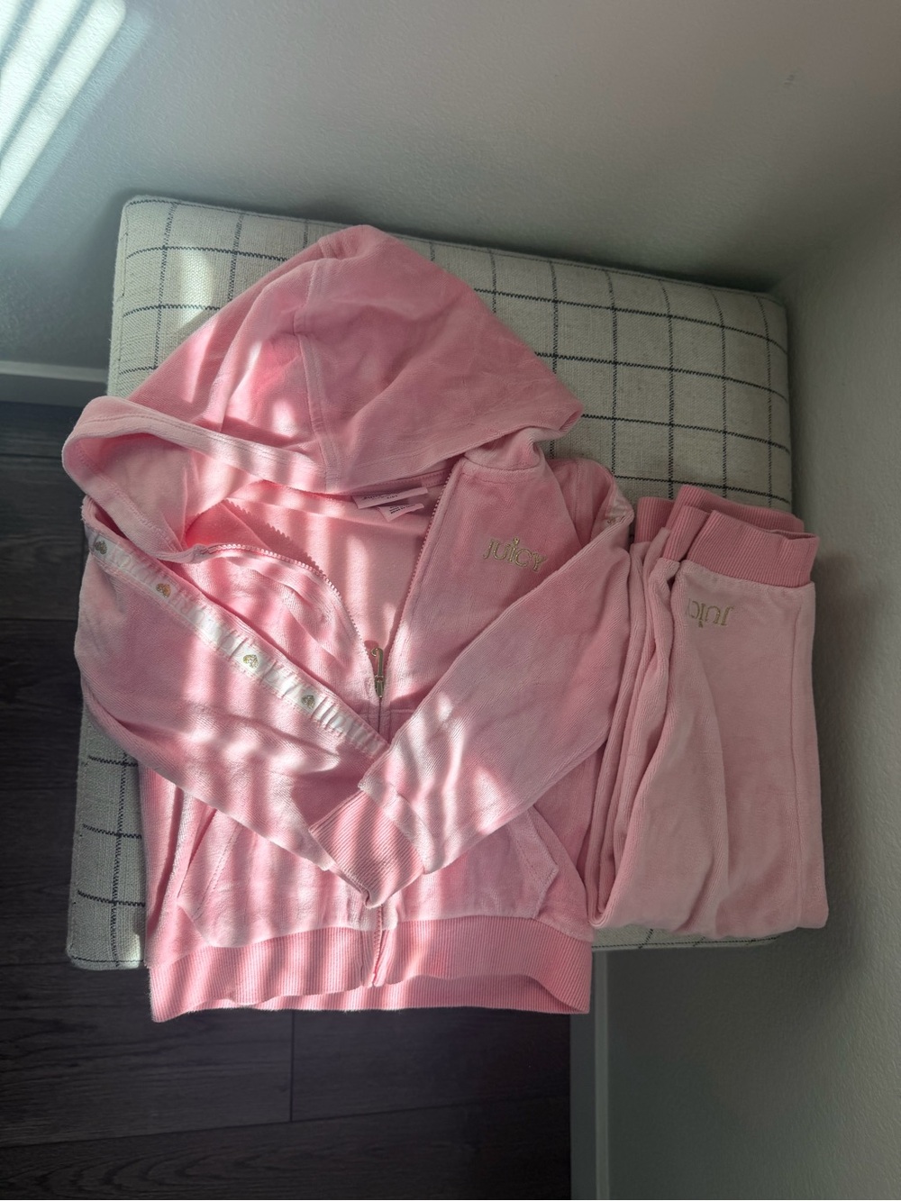 Juicy Couture Pink Velour Girls Set Size 4T